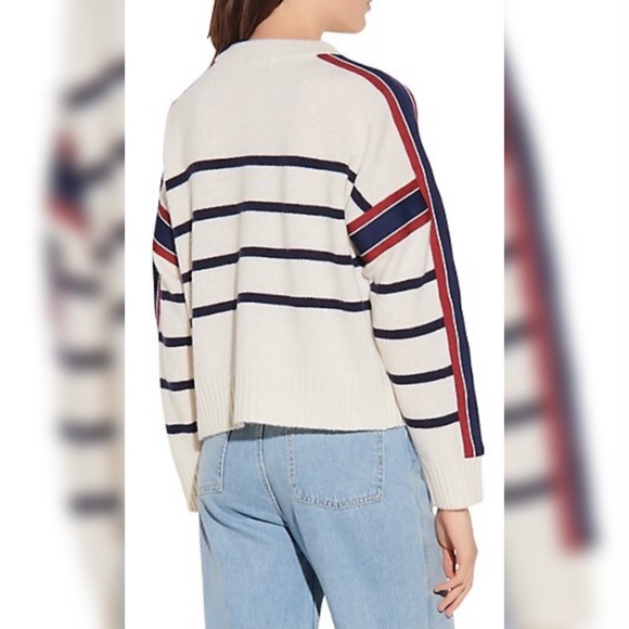 Sandro Saylor Striped Wool Sweater Small - Picture 2 of 2